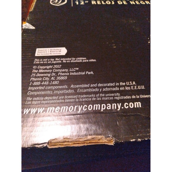 Western‎ Illinois Leathernecks Clock NCAA Wall Decor Man Cave 12 Inch - Picture 3 of 3